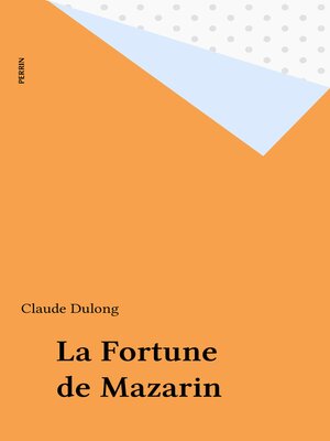 cover image of La Fortune de Mazarin